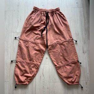 Missguided Triple Drawstring Orange Pant, Size 10